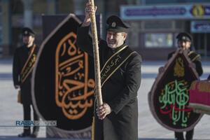 آئین تعویض پرچم مسجد مقدس جمکران در پی شهادت حضرت آیت‌الله‌العظمی خامنه‌ای (قدس‌سره)