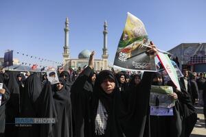 تشییع 13 شهید حملات اخیر دشمن در قم