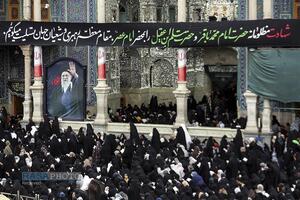 مراسم قرائت دعای عرفه در حرم کریمه اهل‌بیت (س)