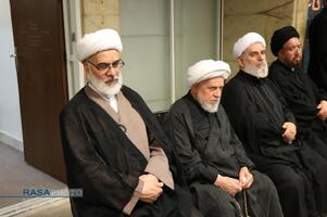 مراسم عزاداری تاسوعای حسینی در بیت حضرت آیت الله نوری همدانی
