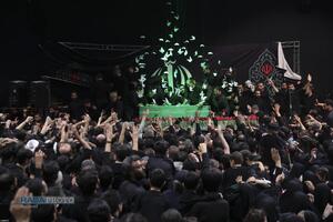 مراسم وداع با پیکر امام شهید انقلاب اسلامی در جوار حسینیه امام خمینی (ره)